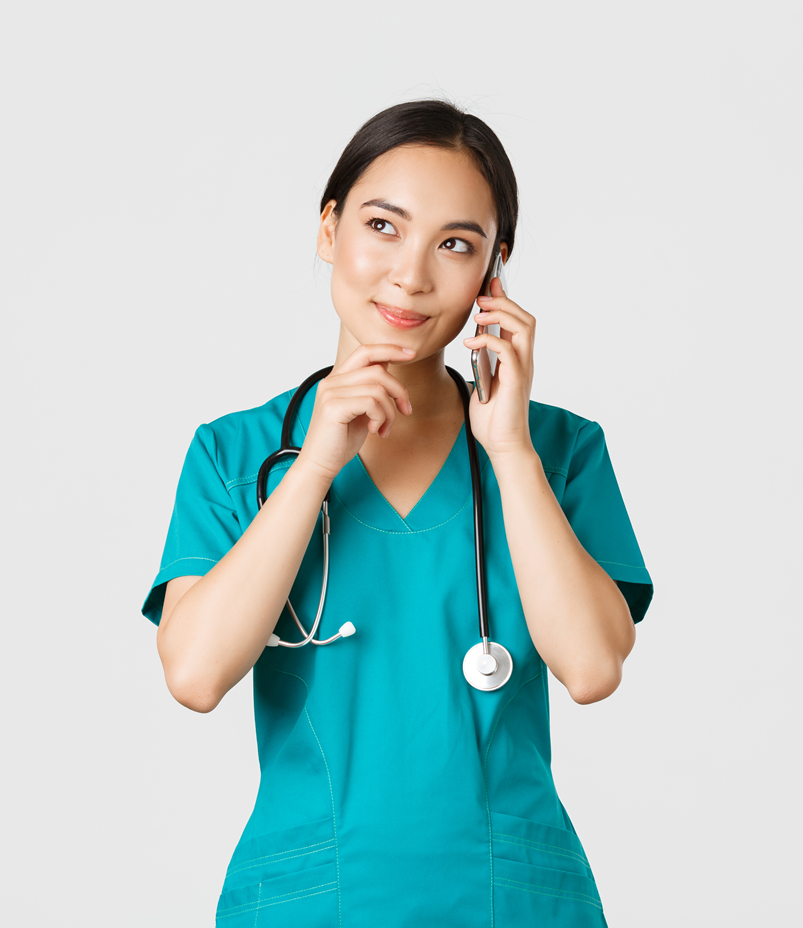 covid-healthcare-workers-preventing-virus-concept-portrait-smiling-asian-female-doctor-intern